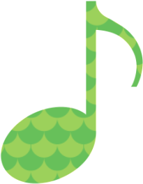 Green Musical Note