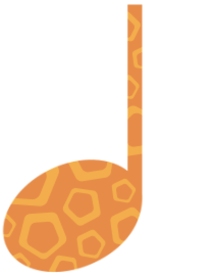 Orange Quarter Note