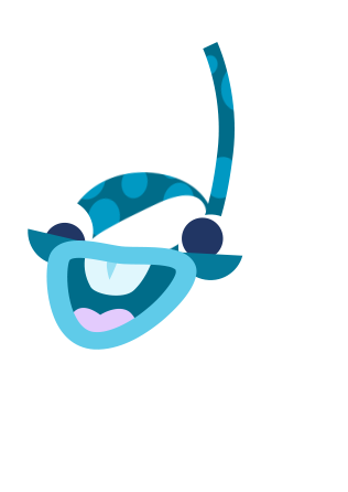 Happy Blue Creature