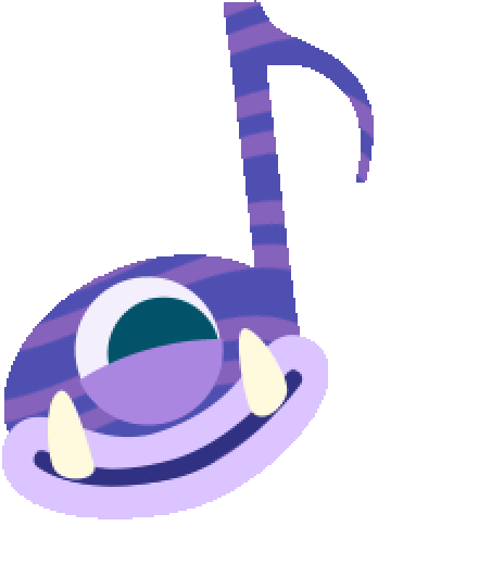 Purple Musical Monster