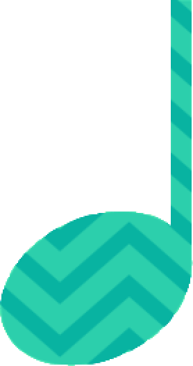 Teal Quarter Note